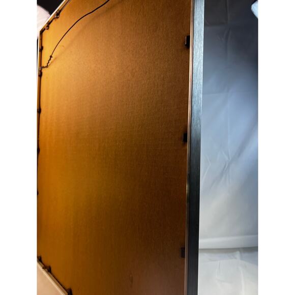 Large Foil Art Framed Vintage MCM Siver Nature Birds Butterfly Rena Hand Etched - Picture 9 of 16